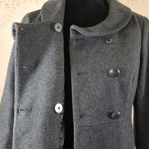 Guess Wool Blend Pea Coat Sz Medium - Picture 5 of 8